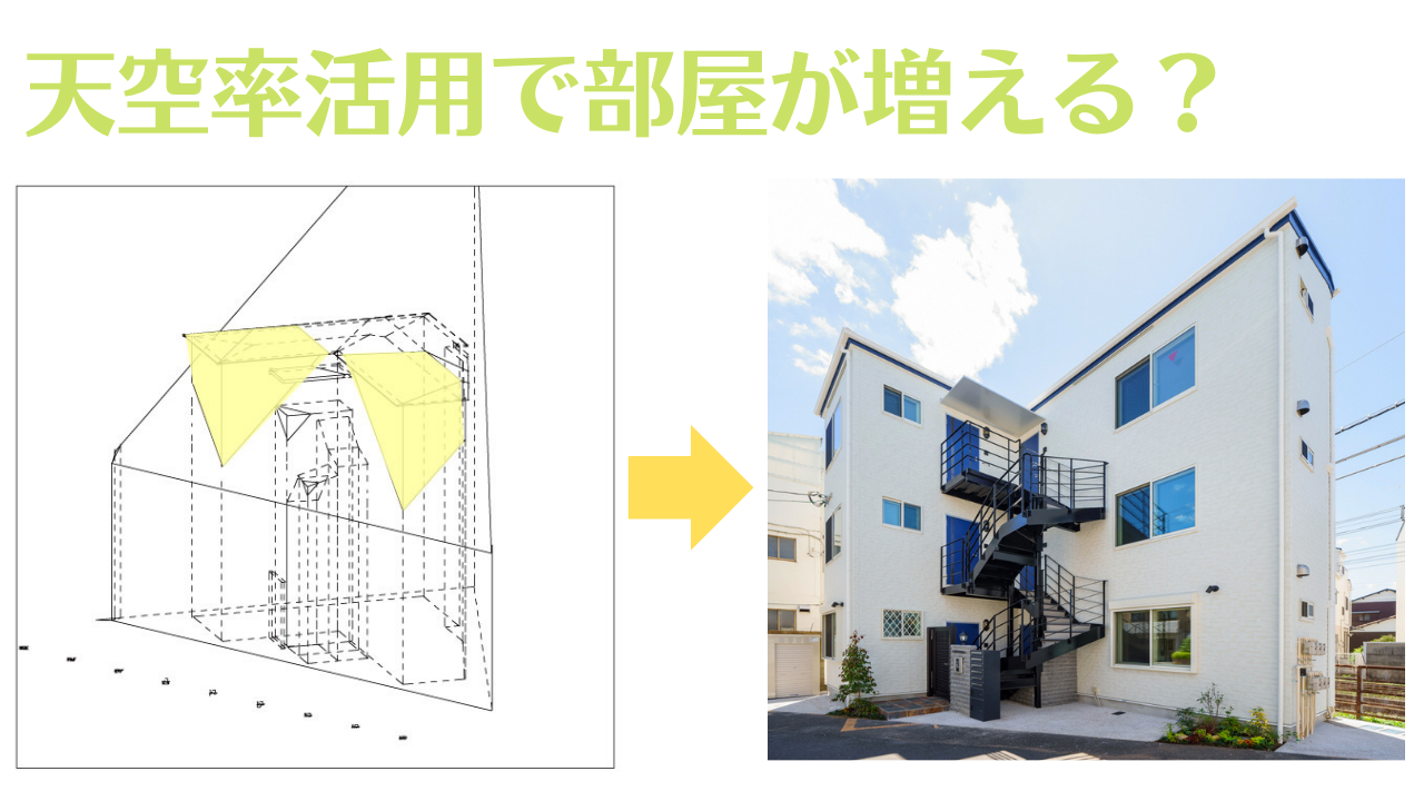 天空率は建築の幅を広げる！斜線制限は緩和できる？図解でわかりやすく解説します - 賃貸知識BANK